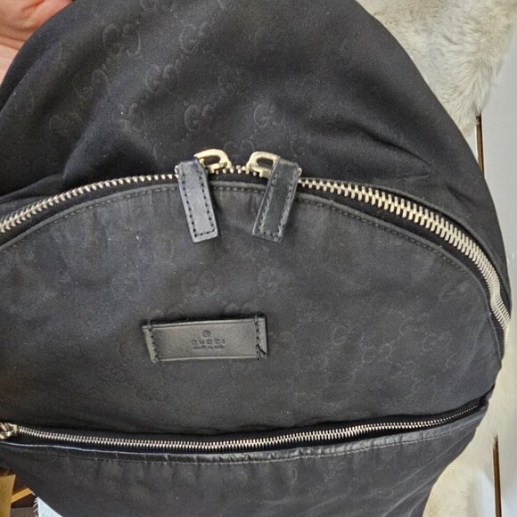 Gucci  Black Nylon backpack/rucksack - Picture 7 of 17